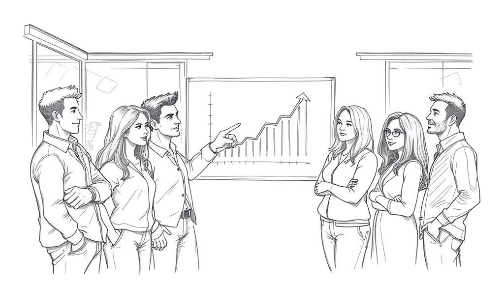 команда смотрит на цифровую панель