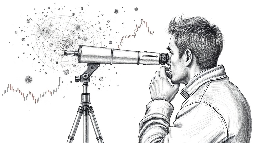 аналитик изучает фондовые индикаторы