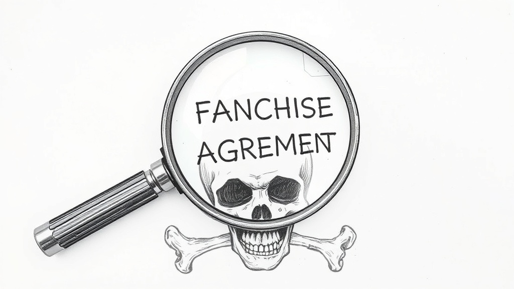 лупа над скрытым текстом