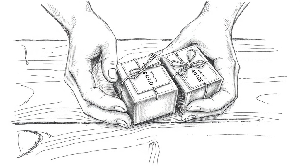 руки упаковывают мыло ручной работы бечевкой