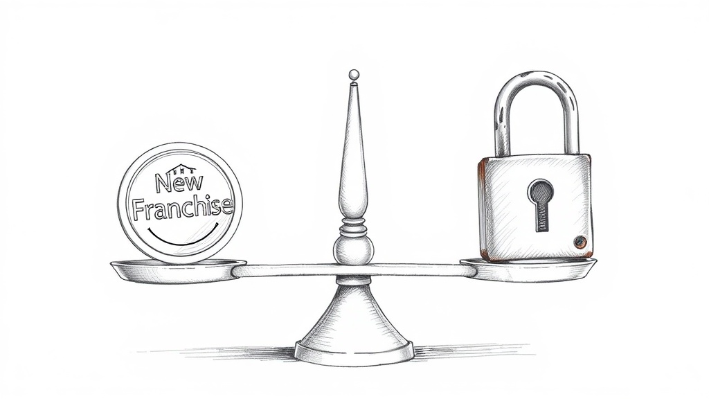 весы логотипа и замка