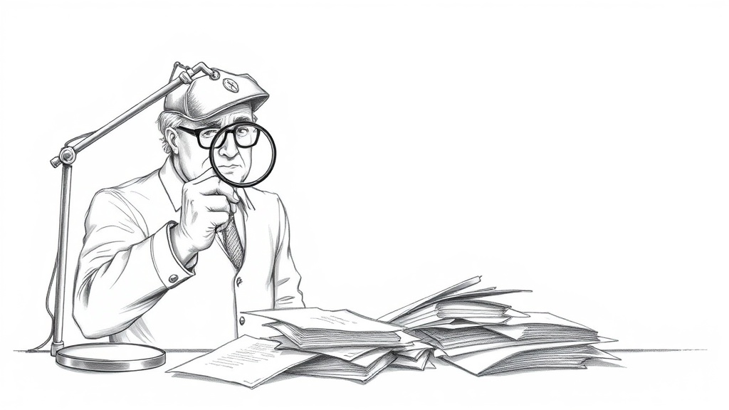 налоговый инспектор проверяет документы