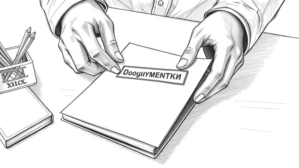 передача документов через стол