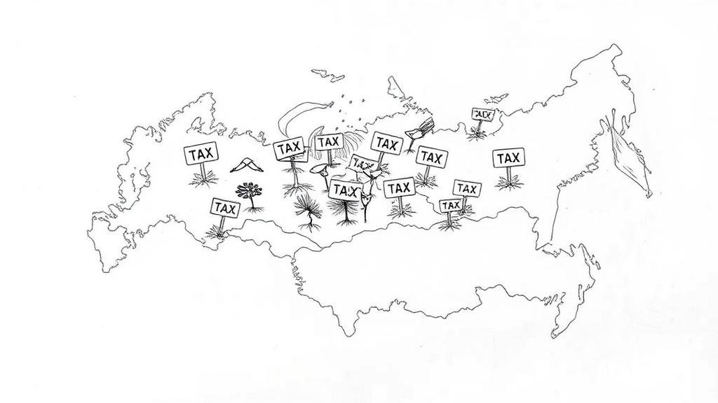 карта России с налоговыми каникулами